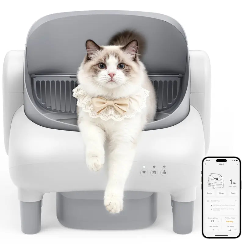 Smart Automatic Self-Cleaning Litter Box for Multiple Cats