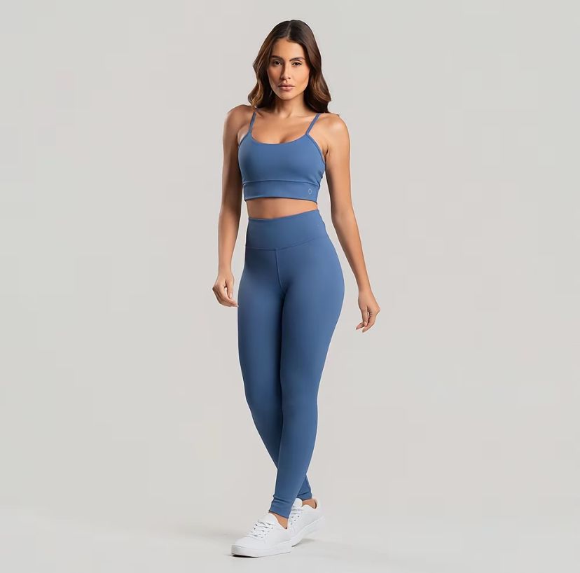 Conjunto com Bolso Fitness Zero Transparência