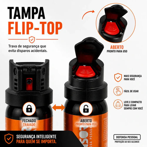Spray De Pimenta Defesa Pessoal Defensor Piperina